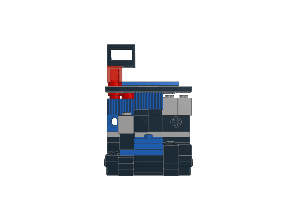 front view of the build