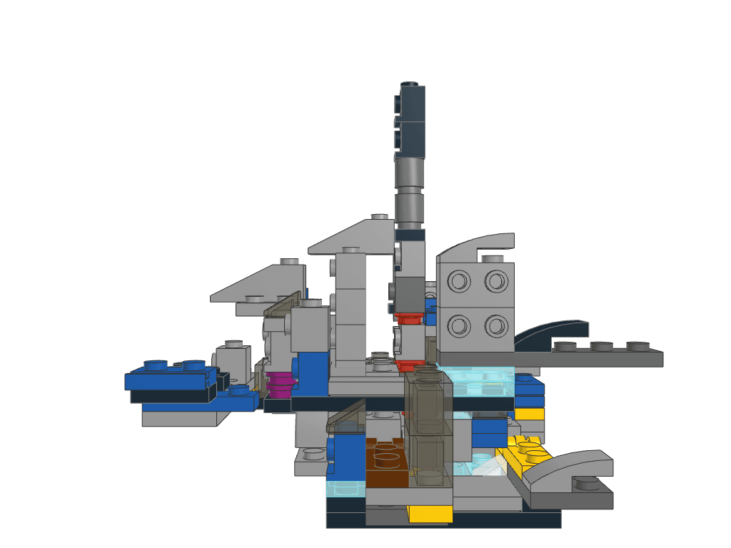 front view of the build