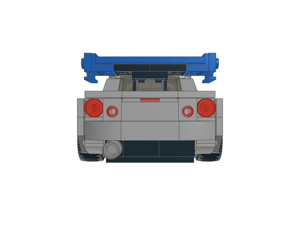 back view of the build