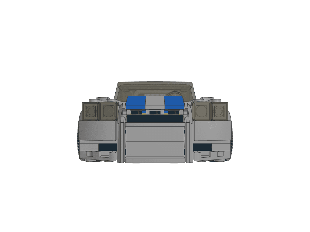 front view of the build
