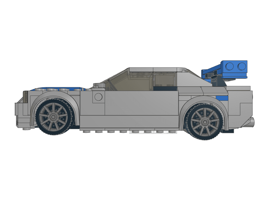 left view of the build