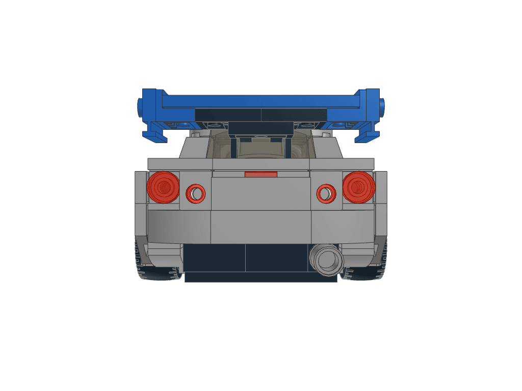 back view of the build