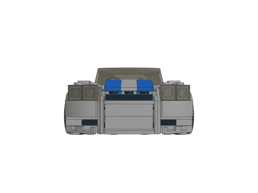 front view of the build