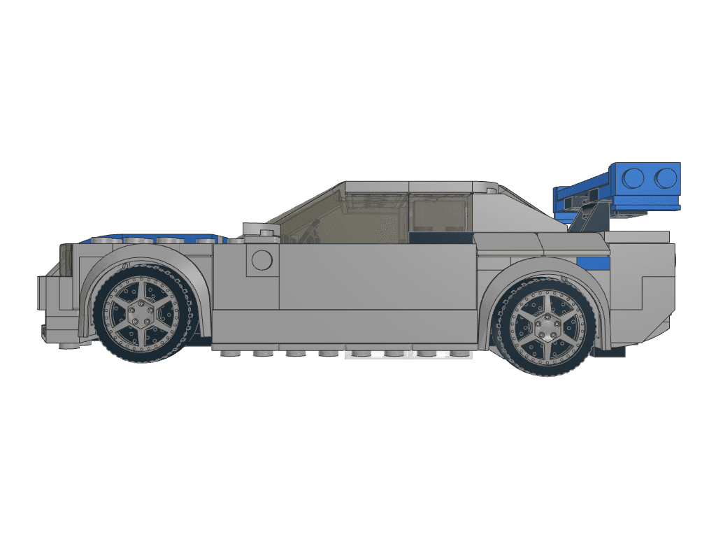 left view of the build