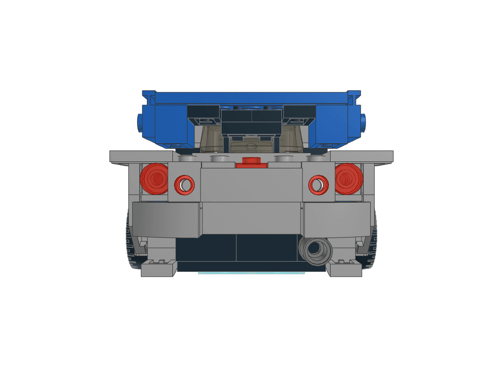 back view of the build