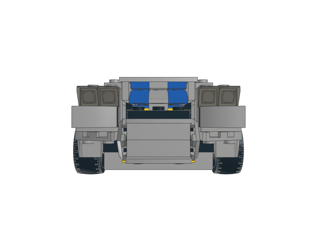 front view of the build
