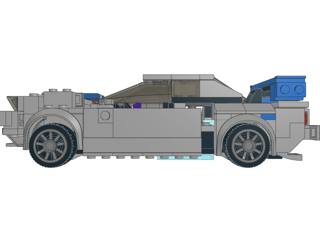 left view of the build