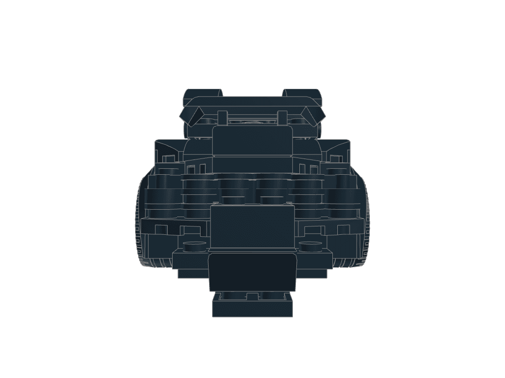 back view of the build