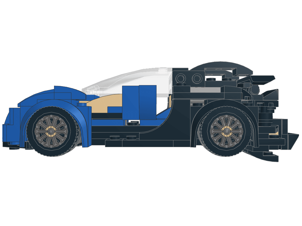 left view of the build