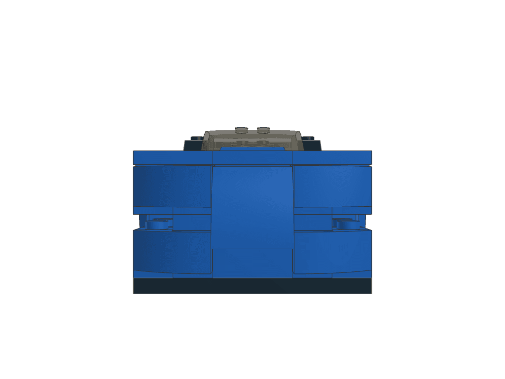 front view of the build