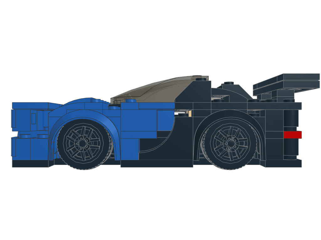 left view of the build