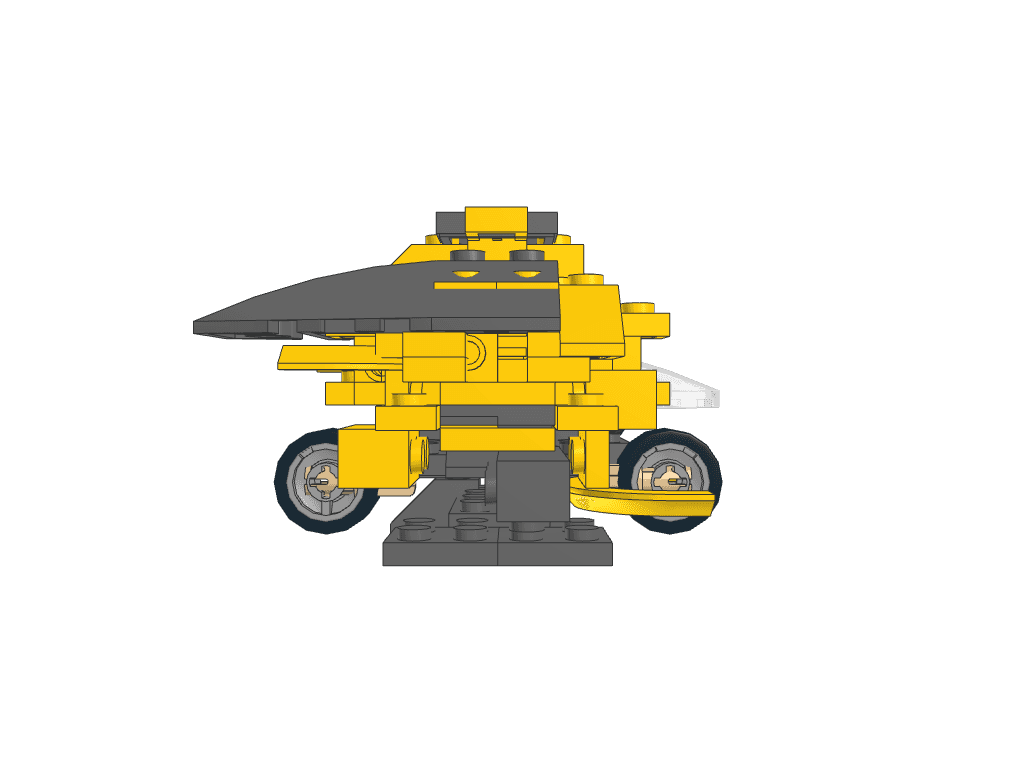 back view of the build