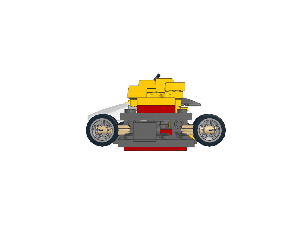 front view of the build