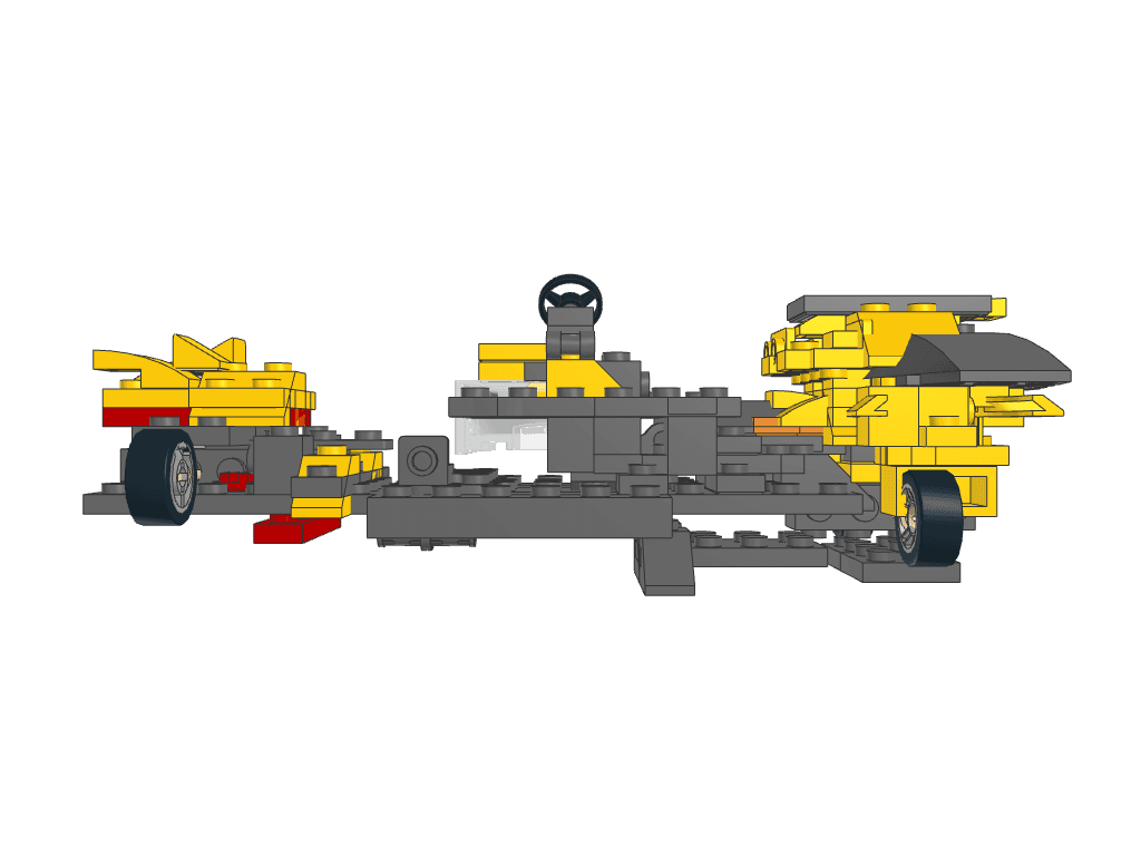 left view of the build