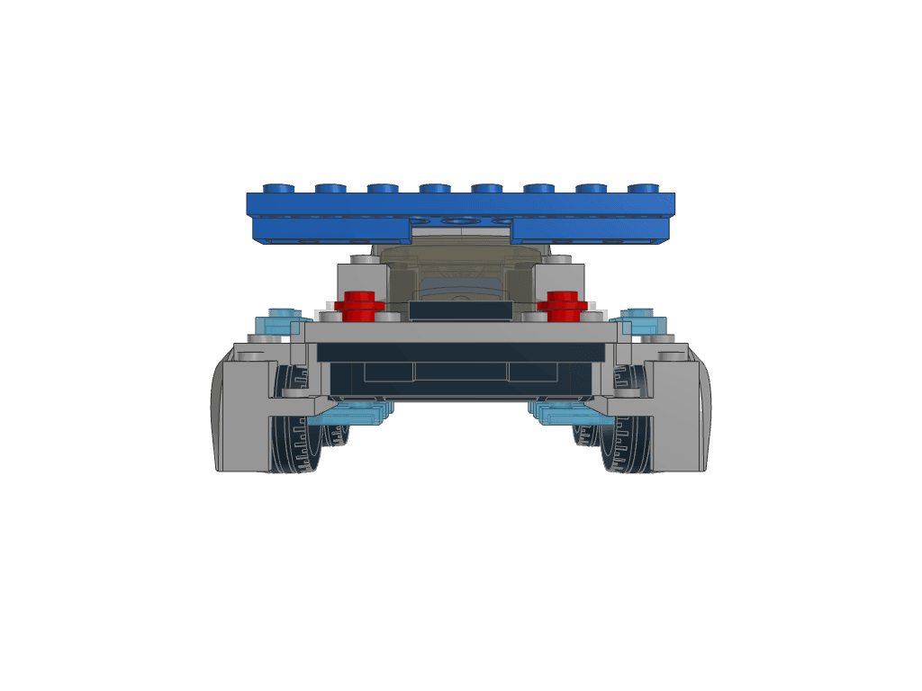 front view of the build