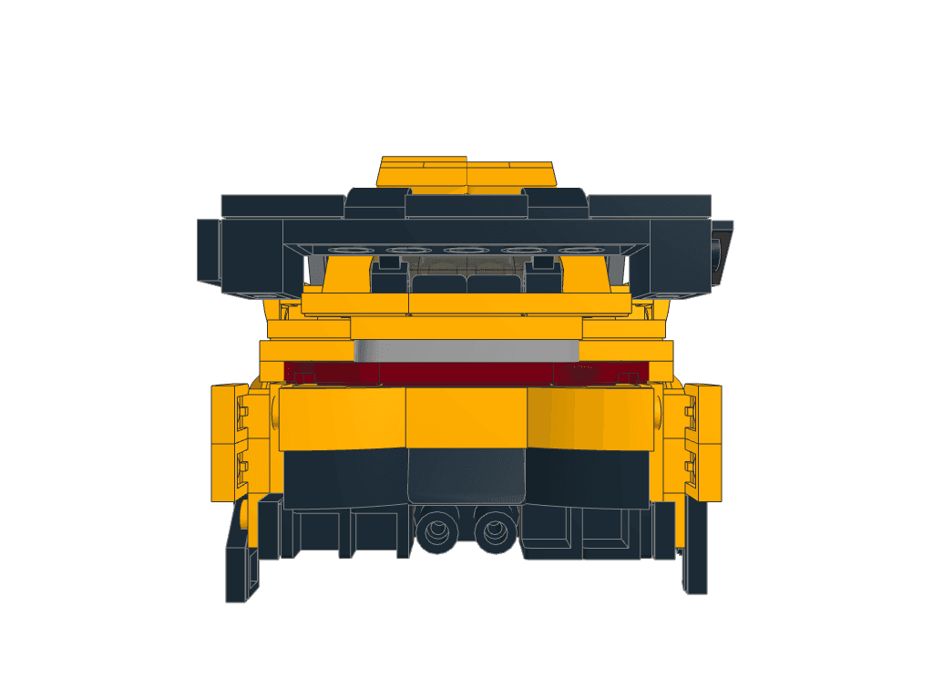 back view of the build