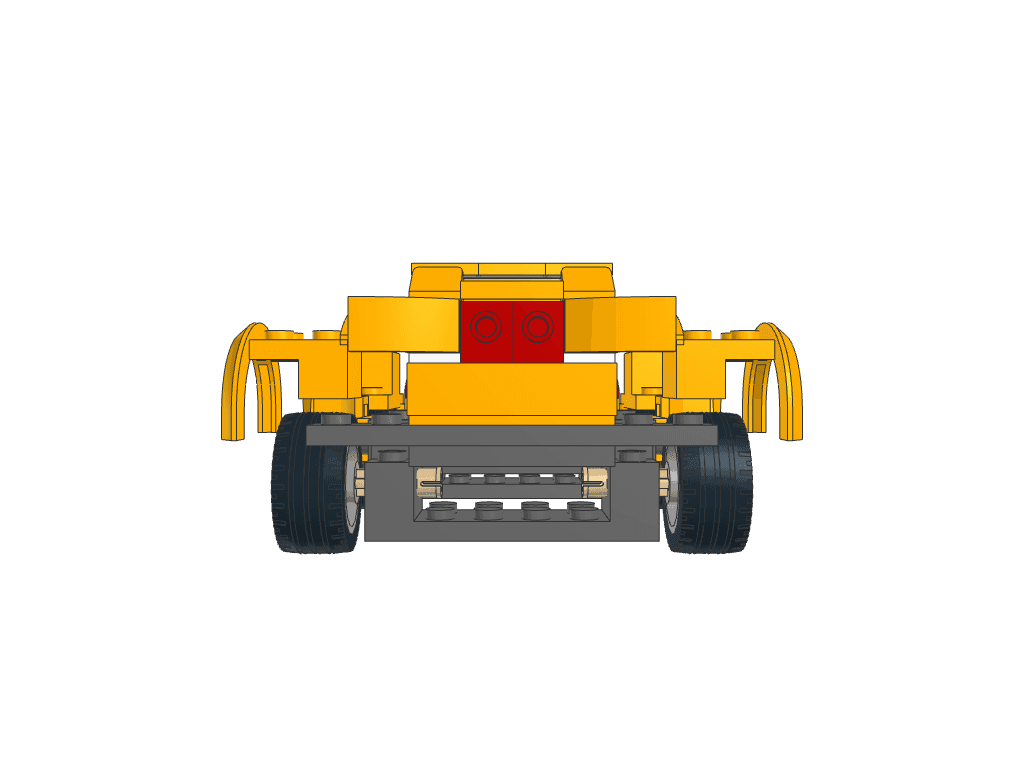 front view of the build