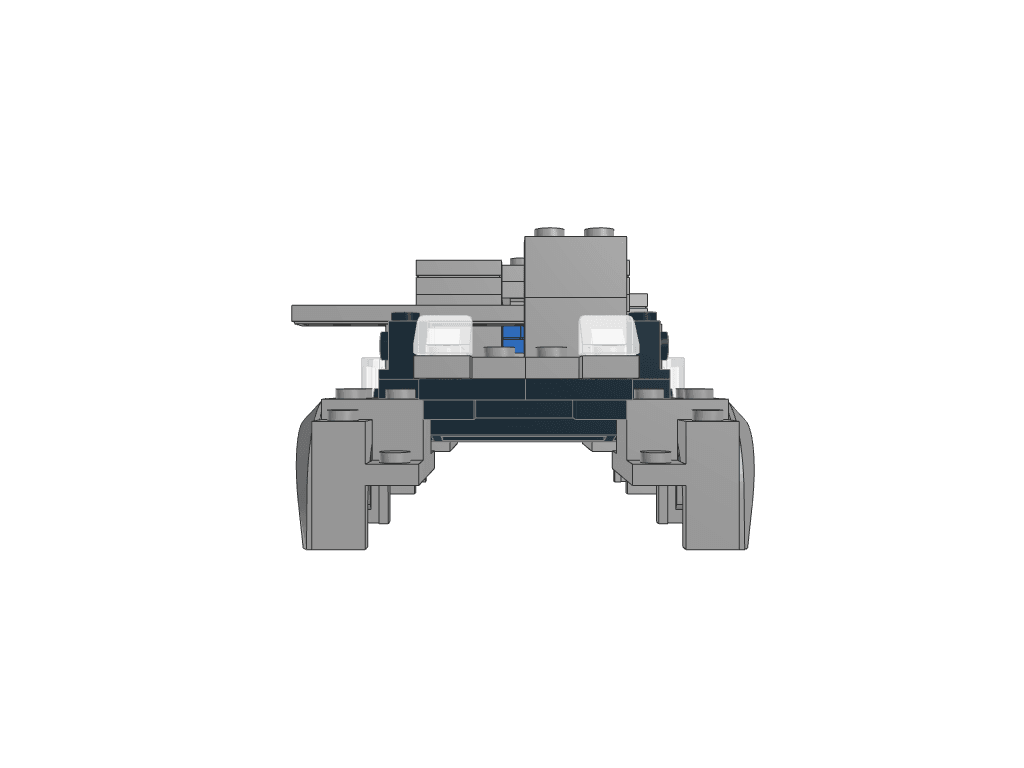 front view of the build