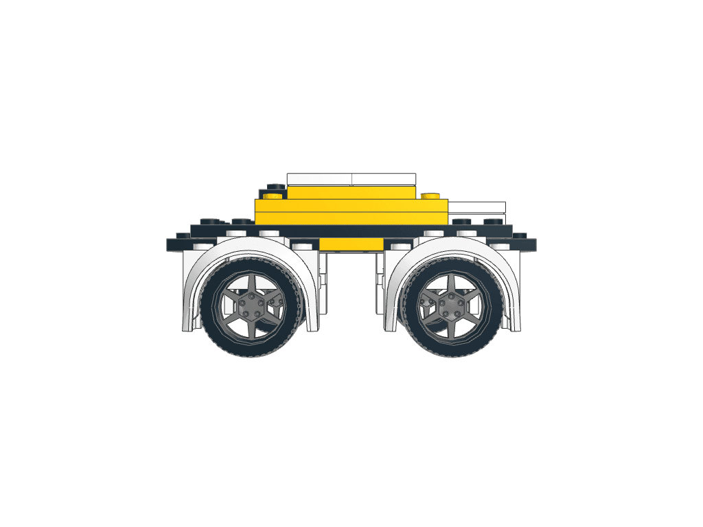 back view of the build