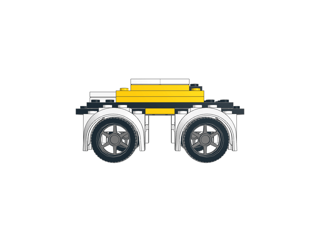 front view of the build