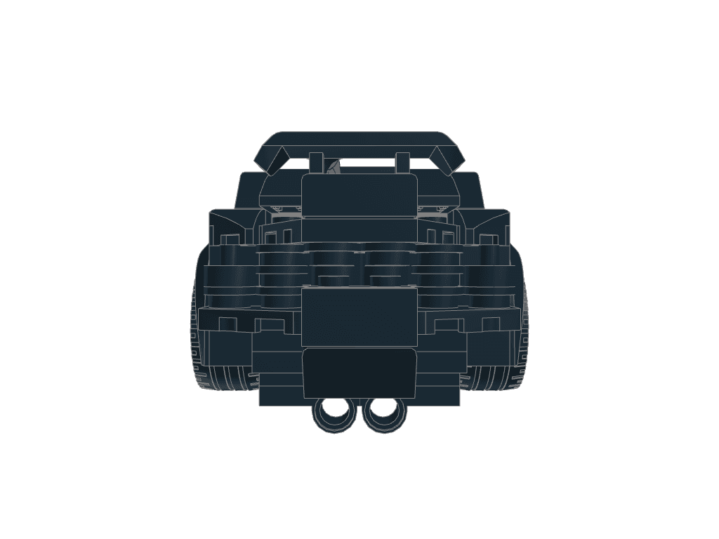 back view of the build