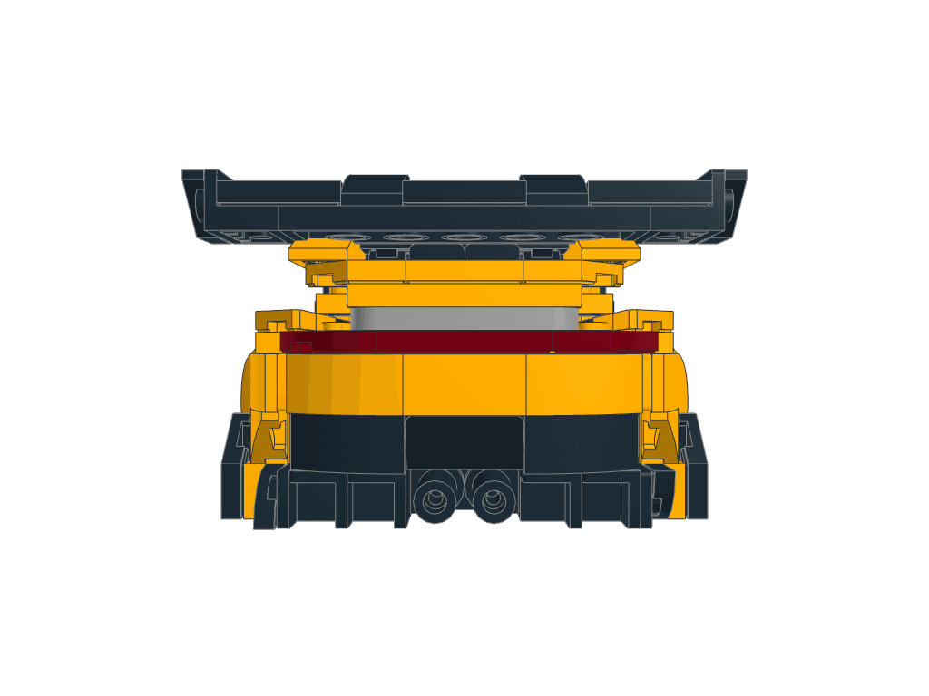 back view of the build